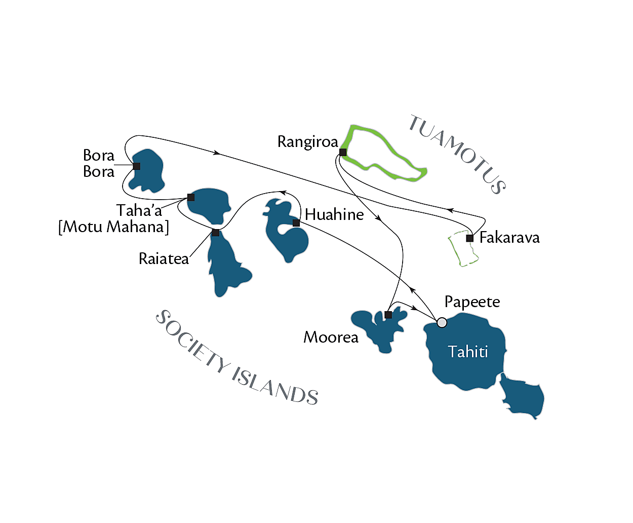 Society Islands & Tuamotus