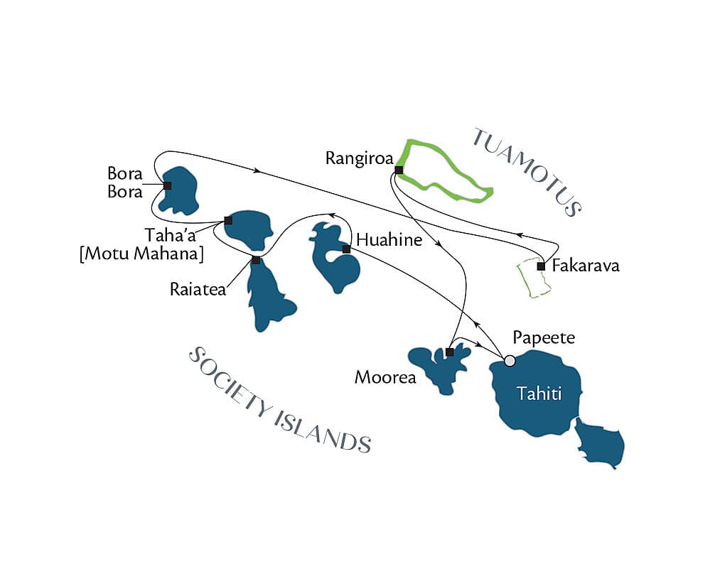 Society Islands & Tuamotus null